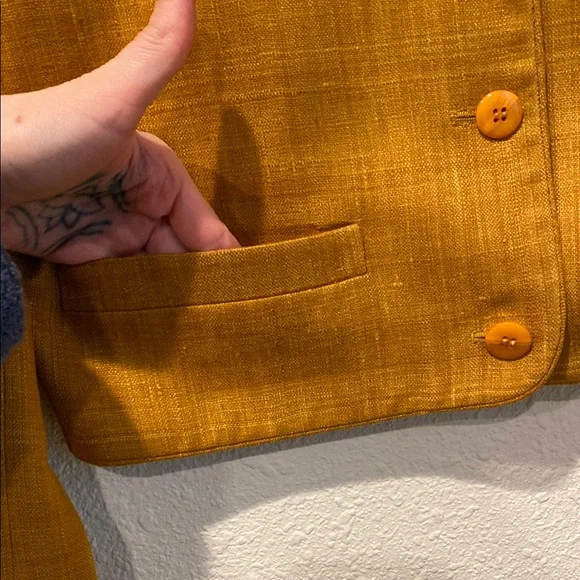 90s vintage SILK‎ blazer - Picture 4 of 7